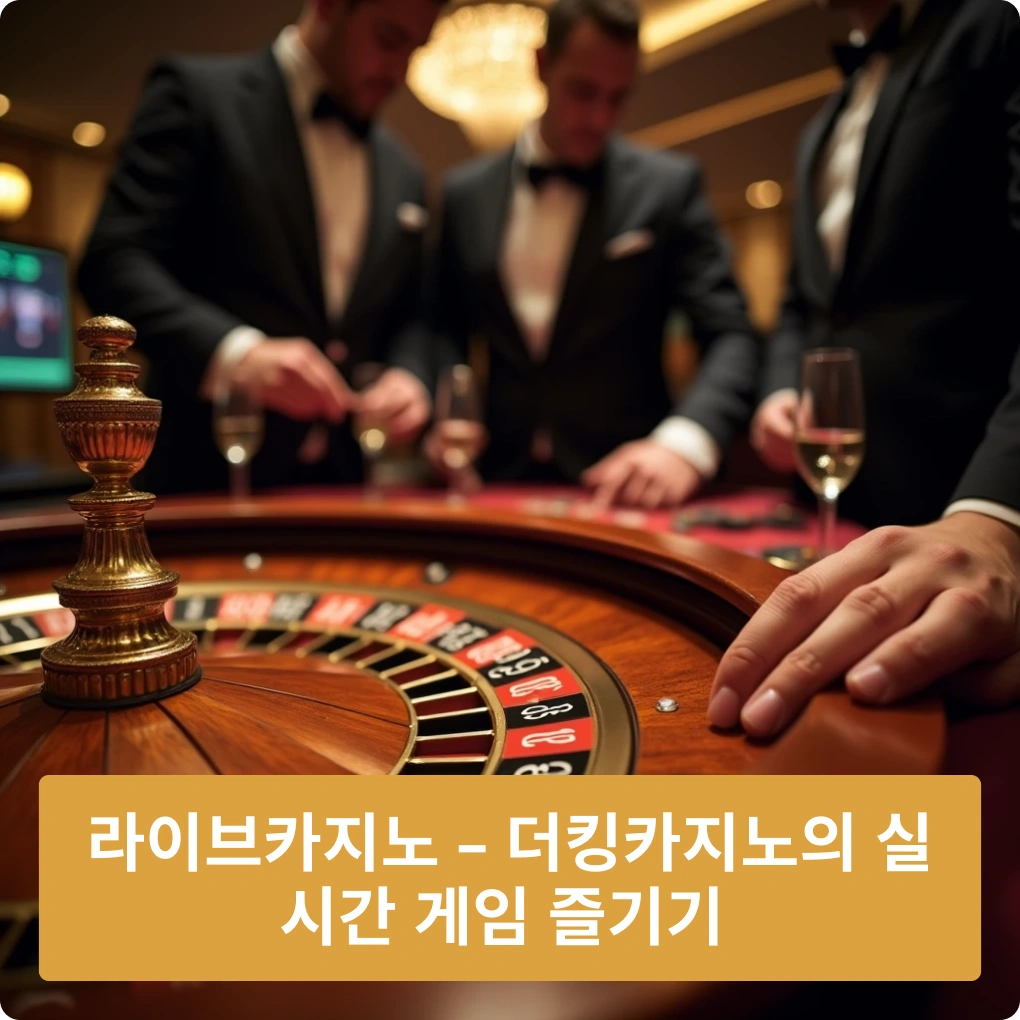 라이브카지노 – 더킹카지노의 실시간 게임 즐기기