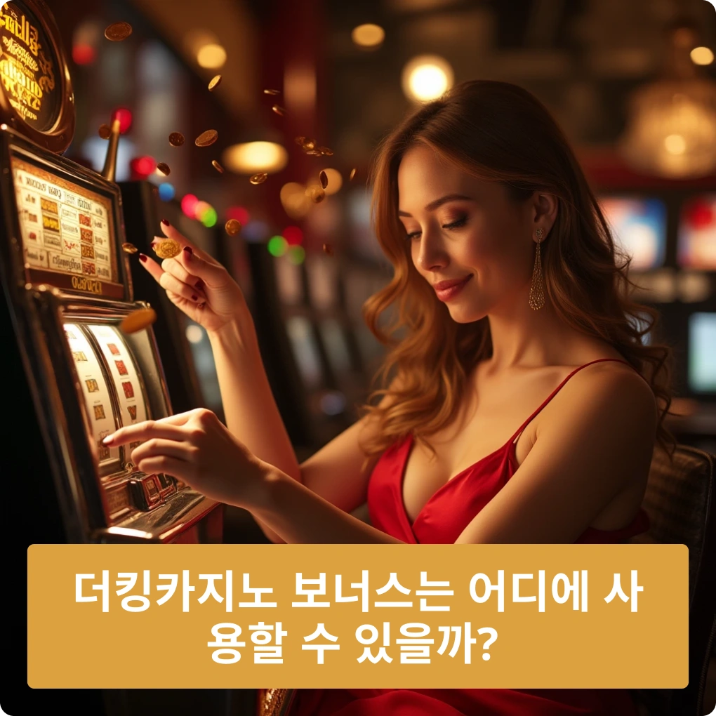 더킹카지노 보너스는 어디에서 사용할 수 있을까?