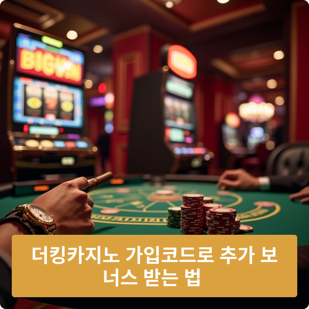 더킹카지노 가입코드 추가 보너스 받는 법